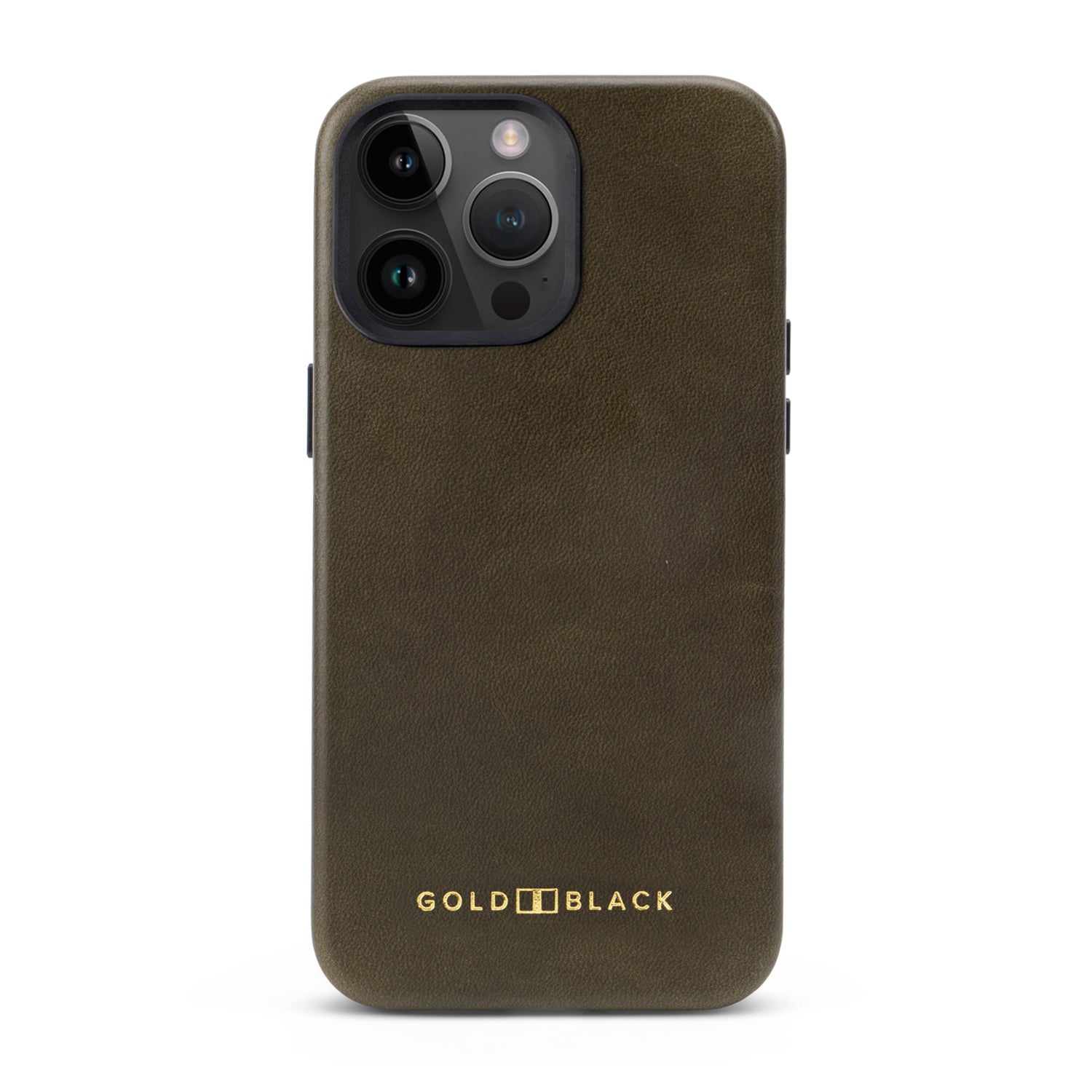 iPhone 15 Pro Max Leather Case Luxe green with MagSafe