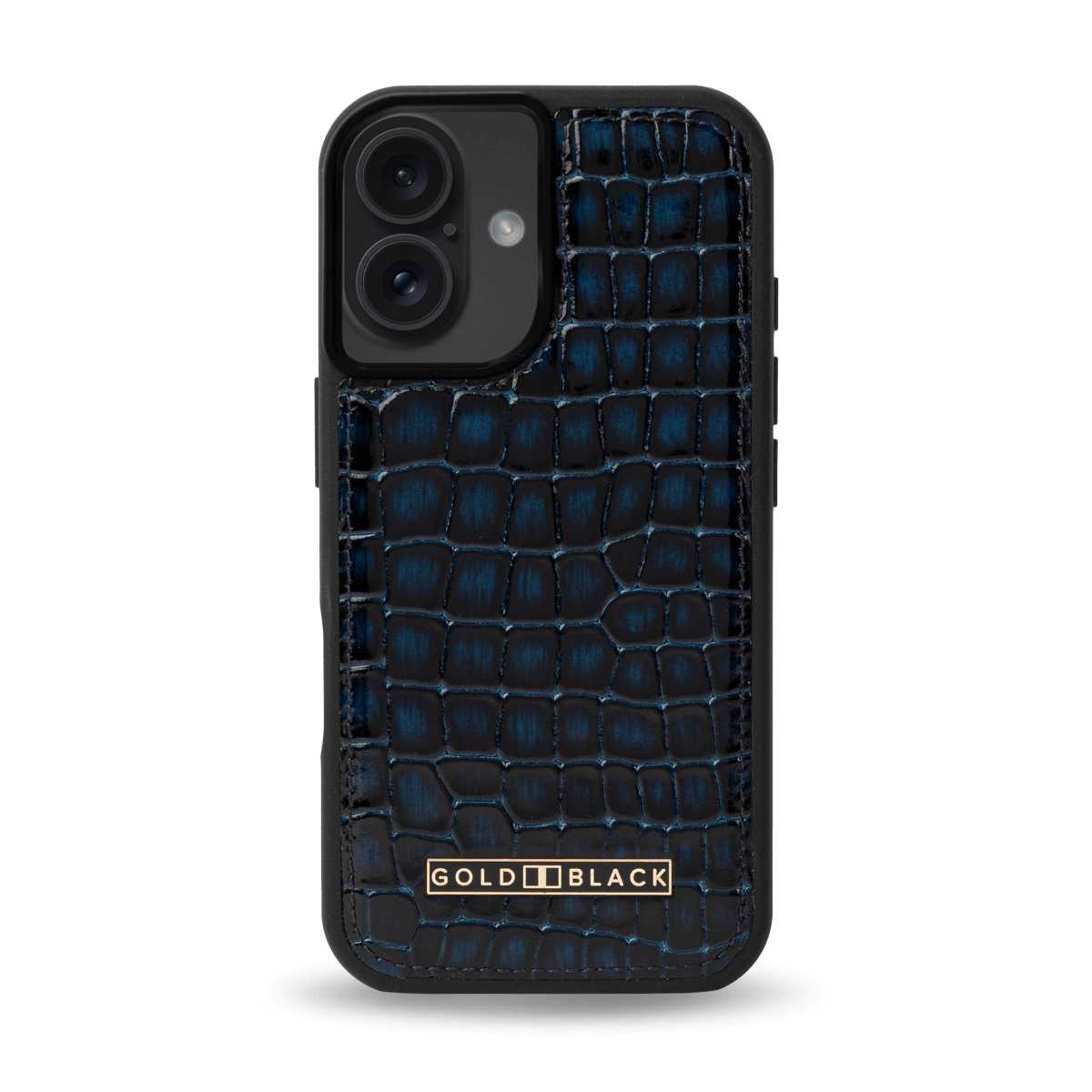 iPhone 16 Leather Case Milano-Design Blue