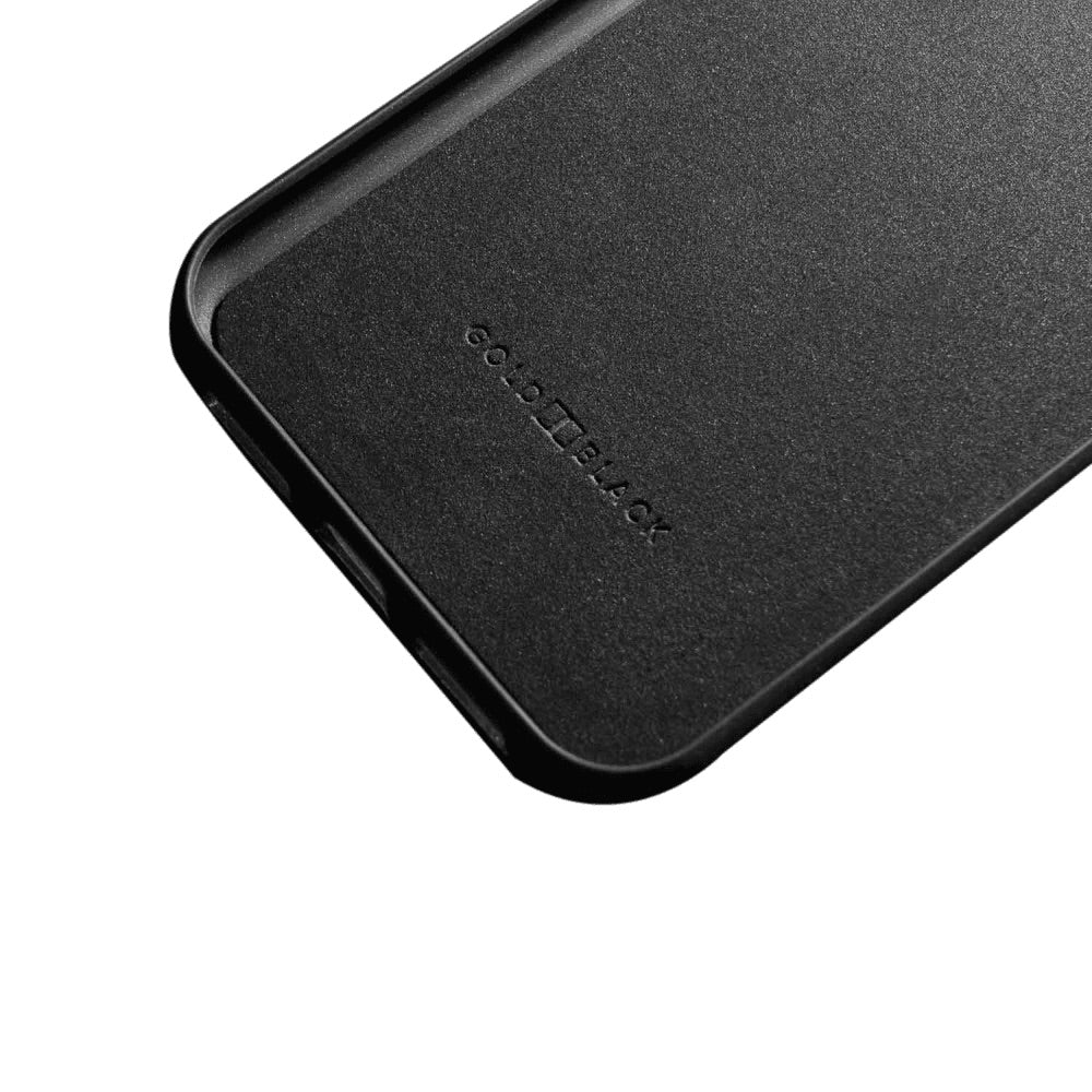 iPhone 11 Pro Max Lederhülle UNICO-Prägung Grün - GOLDBLACKpremium