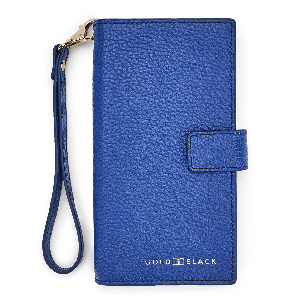 Billion Geldbörse mit Handyfach aus Nappaleder Blau - GOLDBLACKpremium