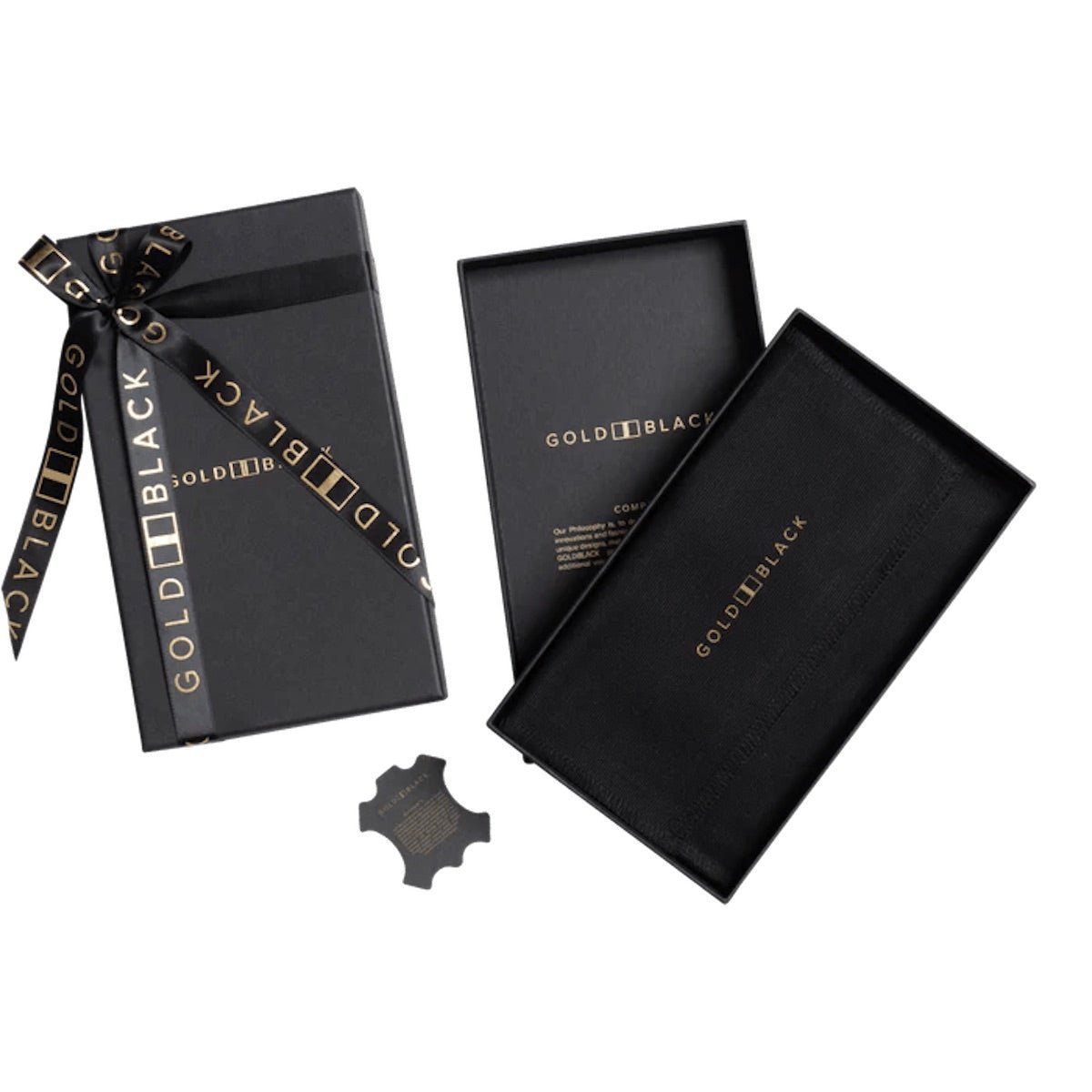 Kartenetui CrocPrestige aus echtem Leder in schwarz - GOLDBLACKpremium