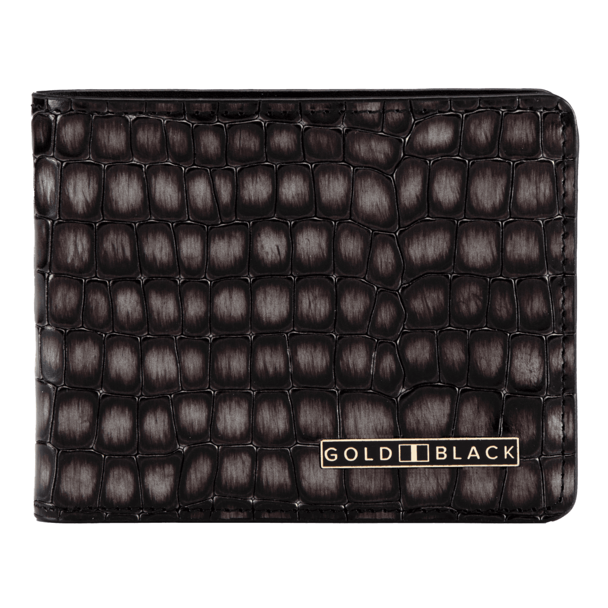 Geldbörse GM Leder MILANO-Design Grau - GOLDBLACKpremium