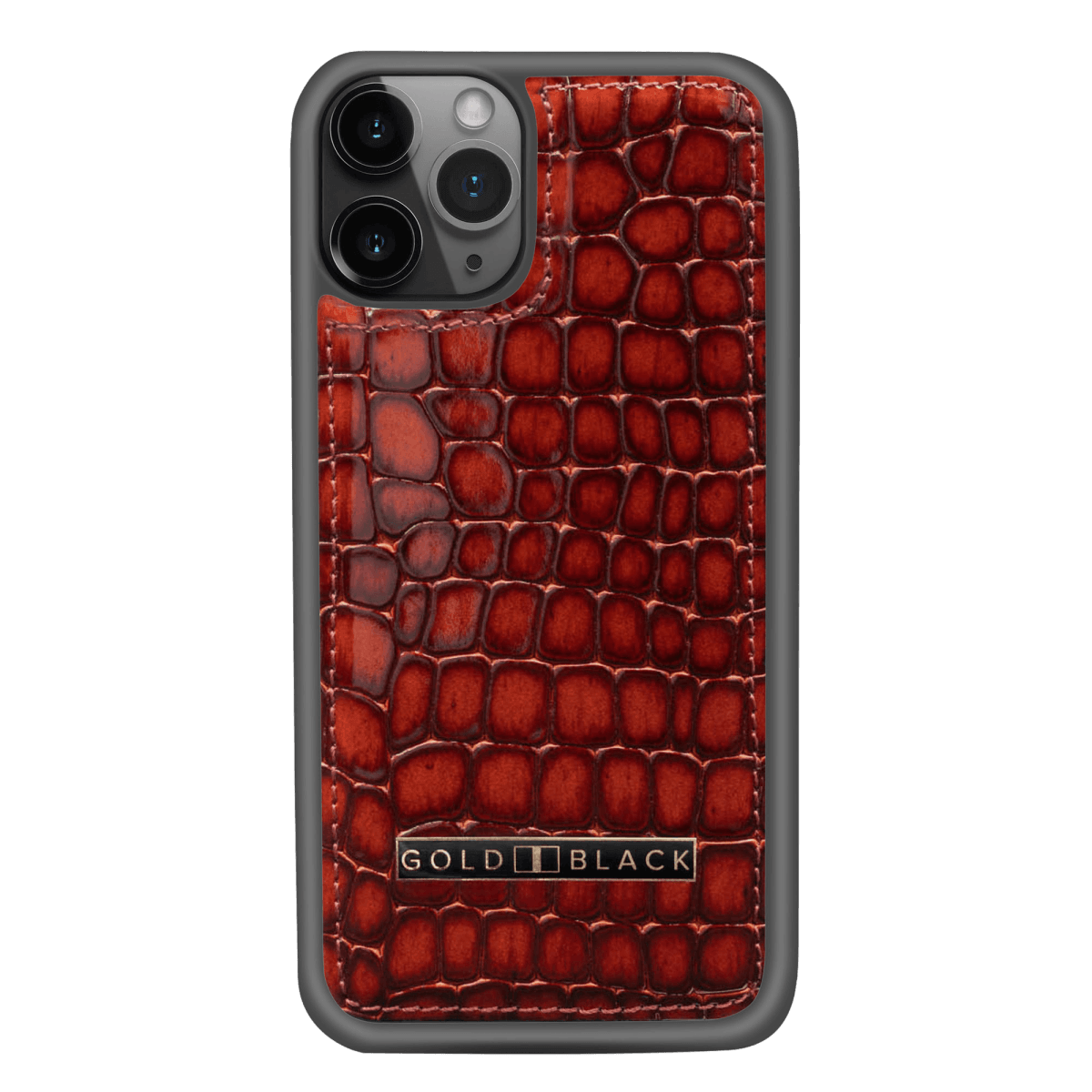 iPhone 11 Pro Lederhülle MILANO-Design Barun - GOLDBLACKpremium