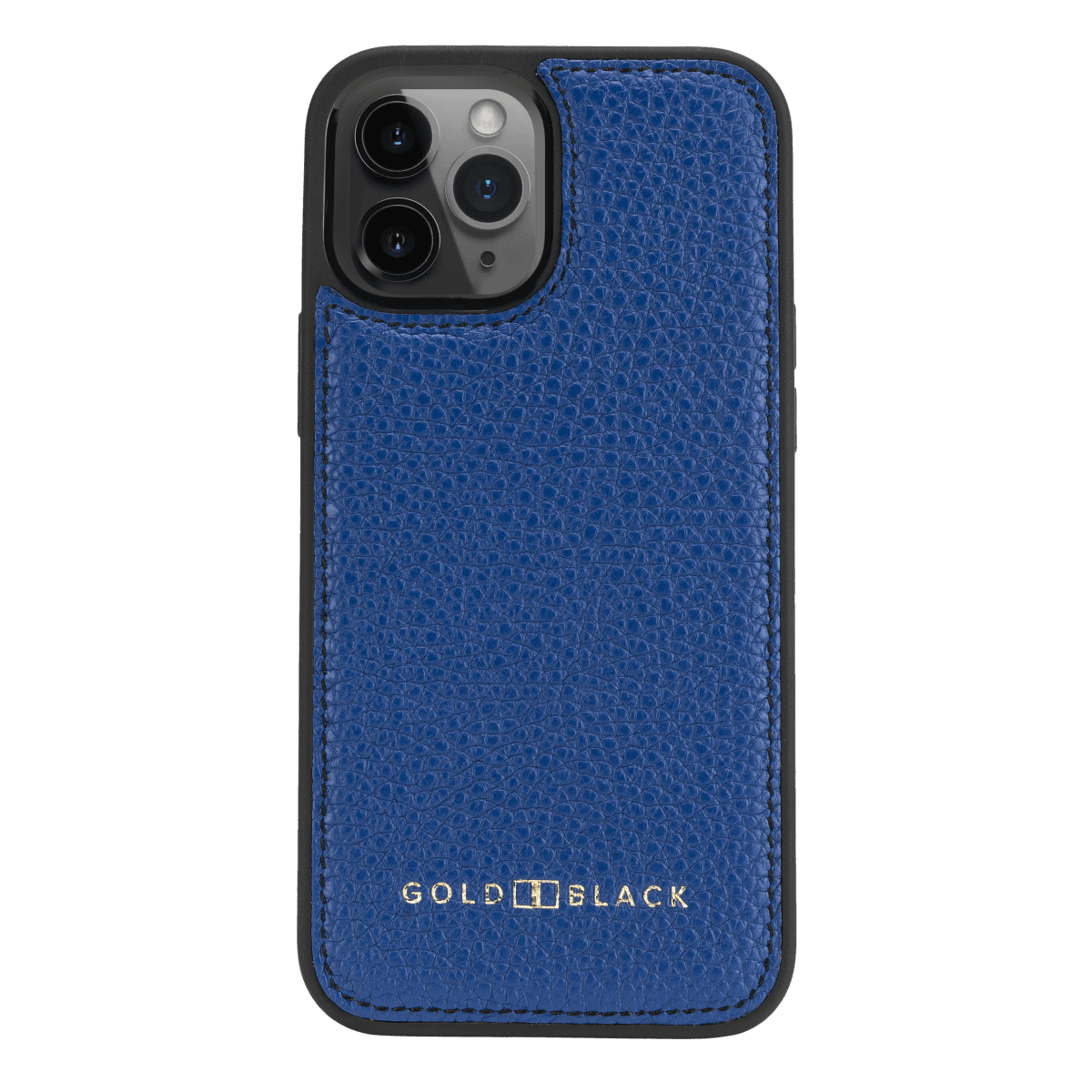 iPhone 12 Pro Max Lederhülle Nappa Blau - GOLDBLACKpremium