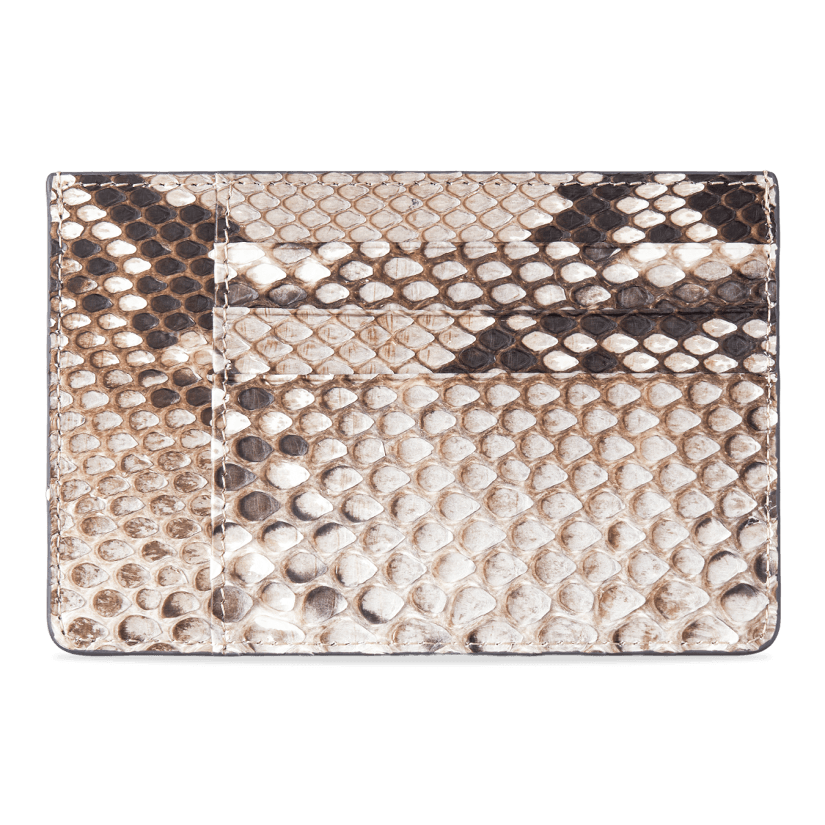 Royal Kartenetui Pythonleder Natural - GOLDBLACKpremium