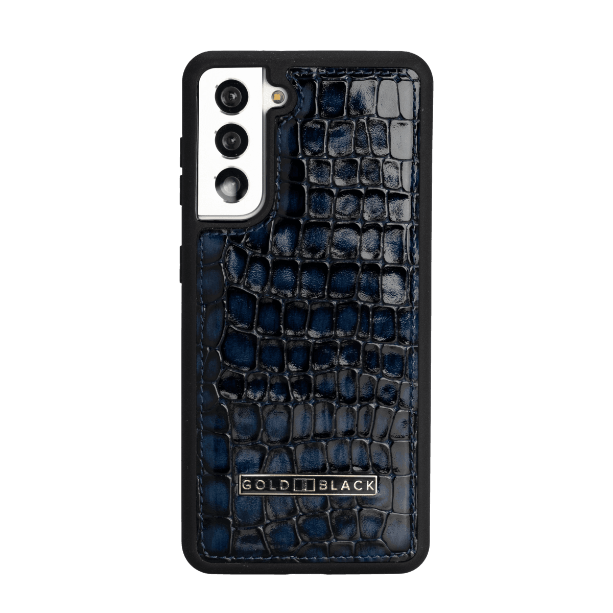 Samsung S21 Lederhülle Milano Blau - GOLDBLACKpremium