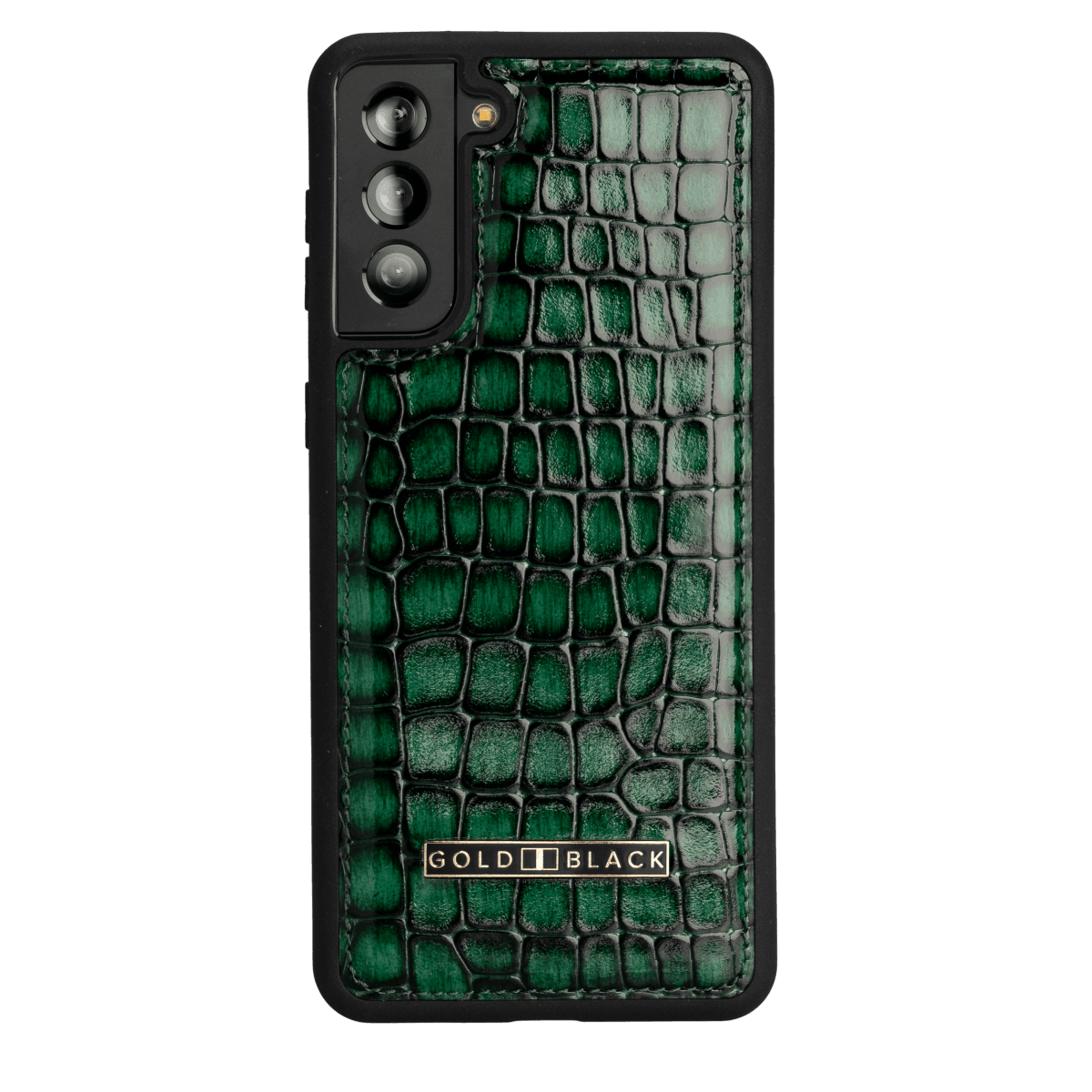 Samsung S21 Plus Lederhülle Milano Grün - GOLDBLACKpremium