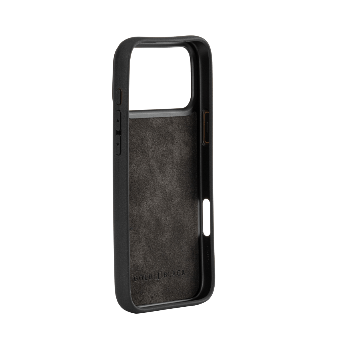 iPhone 17 Pro Max Lederhülle Nappa - MagSafe kompatibel - GOLDBLACKpremium