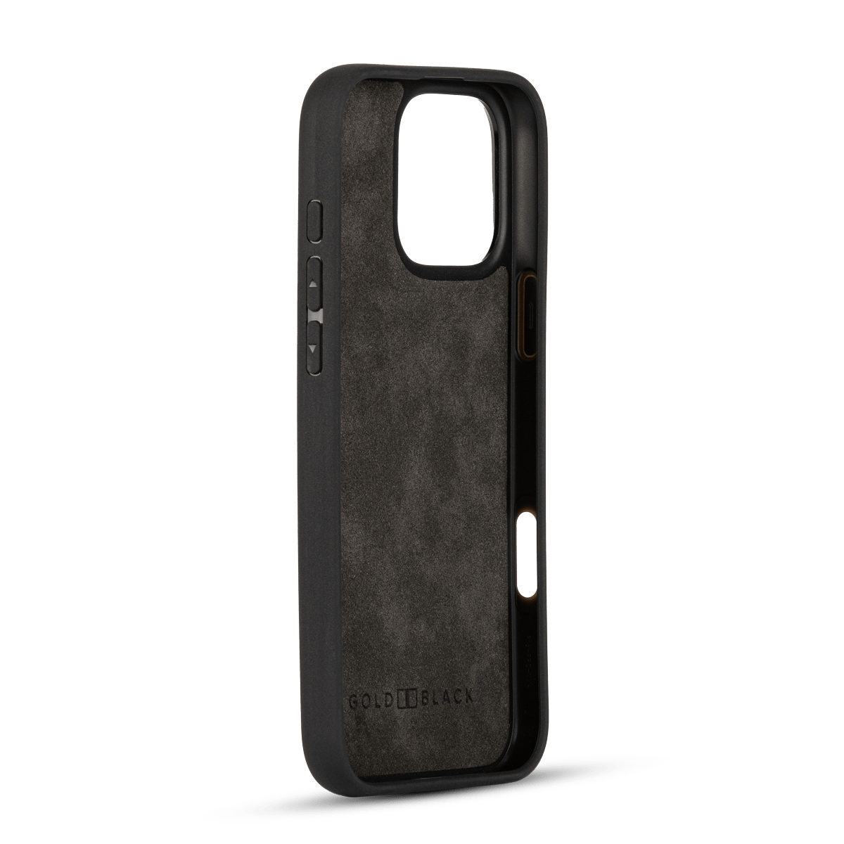 iPhone 16 Pro Max Lederhülle CrocPrestige grün mit Fingerschlaufe - GOLDBLACKpremium