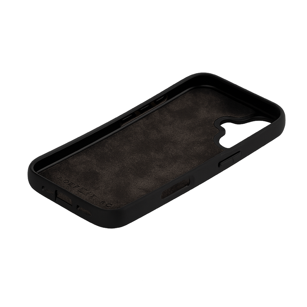 iPhone 17 Lederhülle Nappa - MagSafe kompatibel - GOLDBLACKpremium