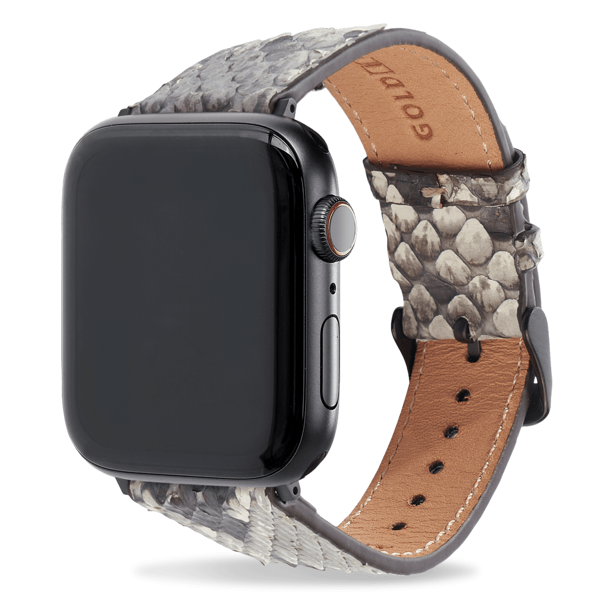 Apple Watch Strap Python natural (Adapter black)