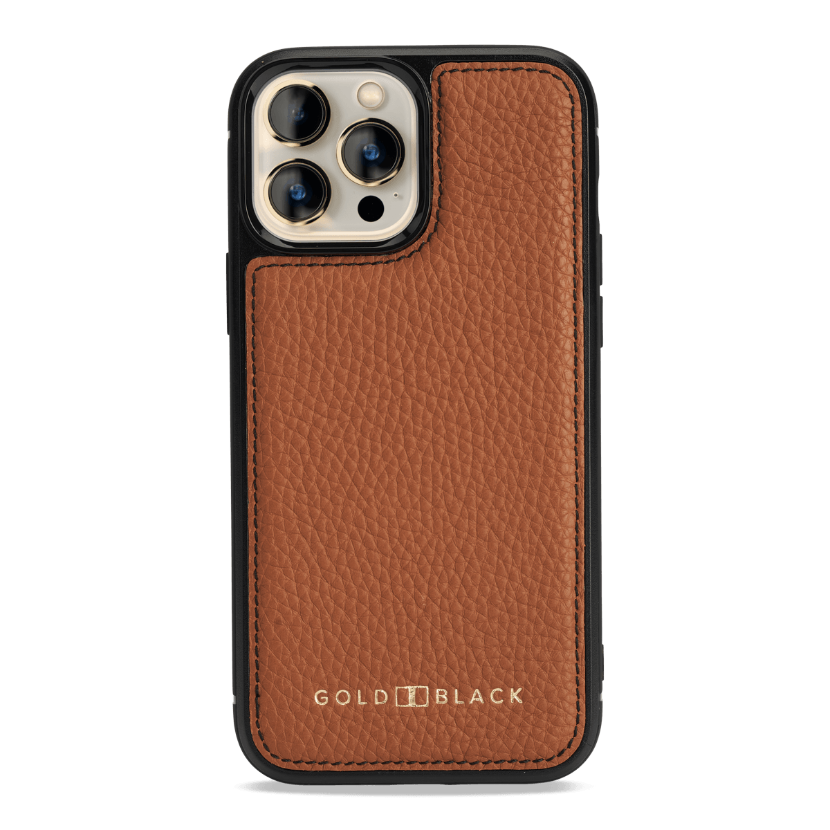 iPhone 13 Pro Max MagSafe Leder Case Nappa braun - GOLDBLACKpremium