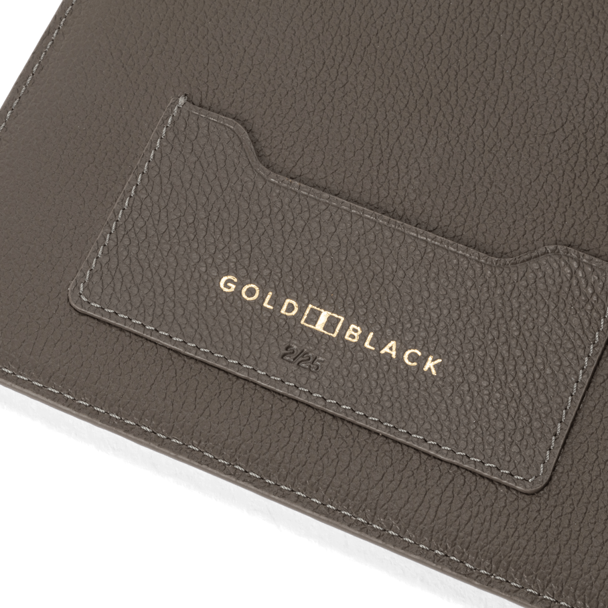Notizbuch Krokodilleder Grau Limited Edition - GOLDBLACKpremium