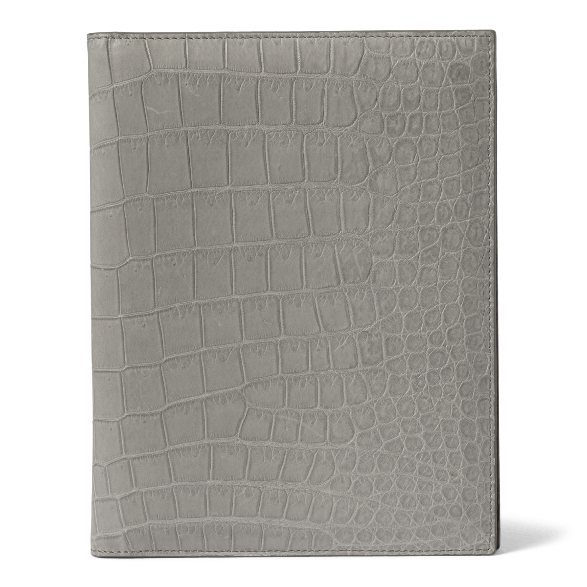 Notizbuch Krokodilleder Grau Limited Edition - GOLDBLACKpremium