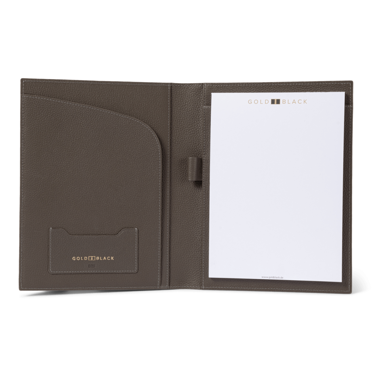 Notizbuch Krokodilleder Grau Limited Edition - GOLDBLACKpremium