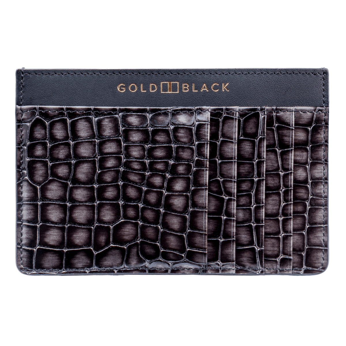 Royal Kartenetui Leder Milano-Design Grau - GOLDBLACKpremium
