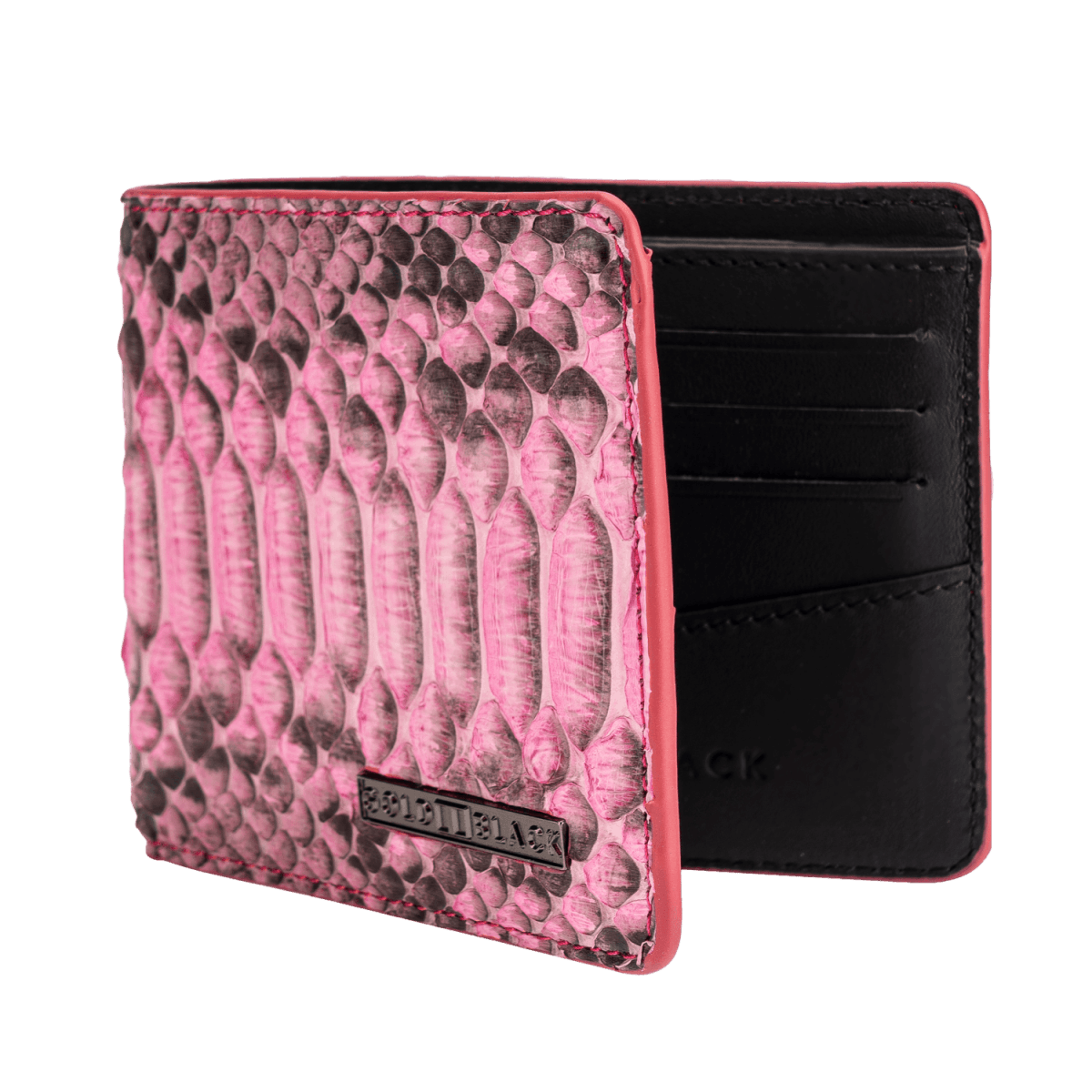 Geldbörse GM Pythonleder Pink - GOLDBLACKpremium