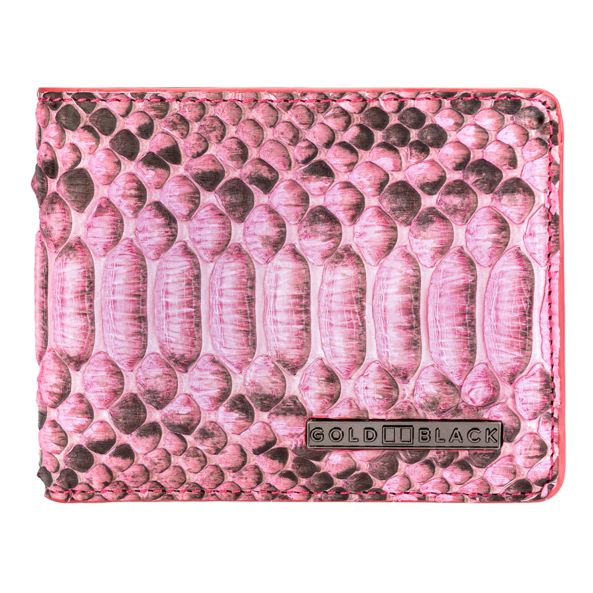 Geldbörse GM Pythonleder Pink - GOLDBLACKpremium
