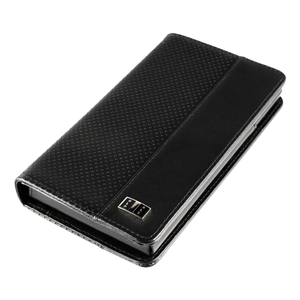 Billion Geldbörse mit Handyfach aus Leder Grip Design Schwarz - GOLDBLACKpremium