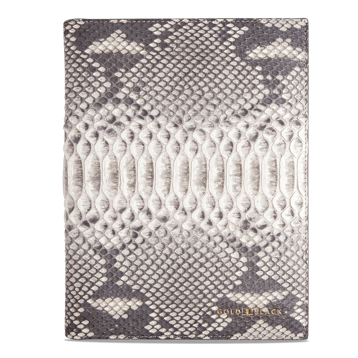 Notizbuch Pythonleder Natural - GOLDBLACKpremium