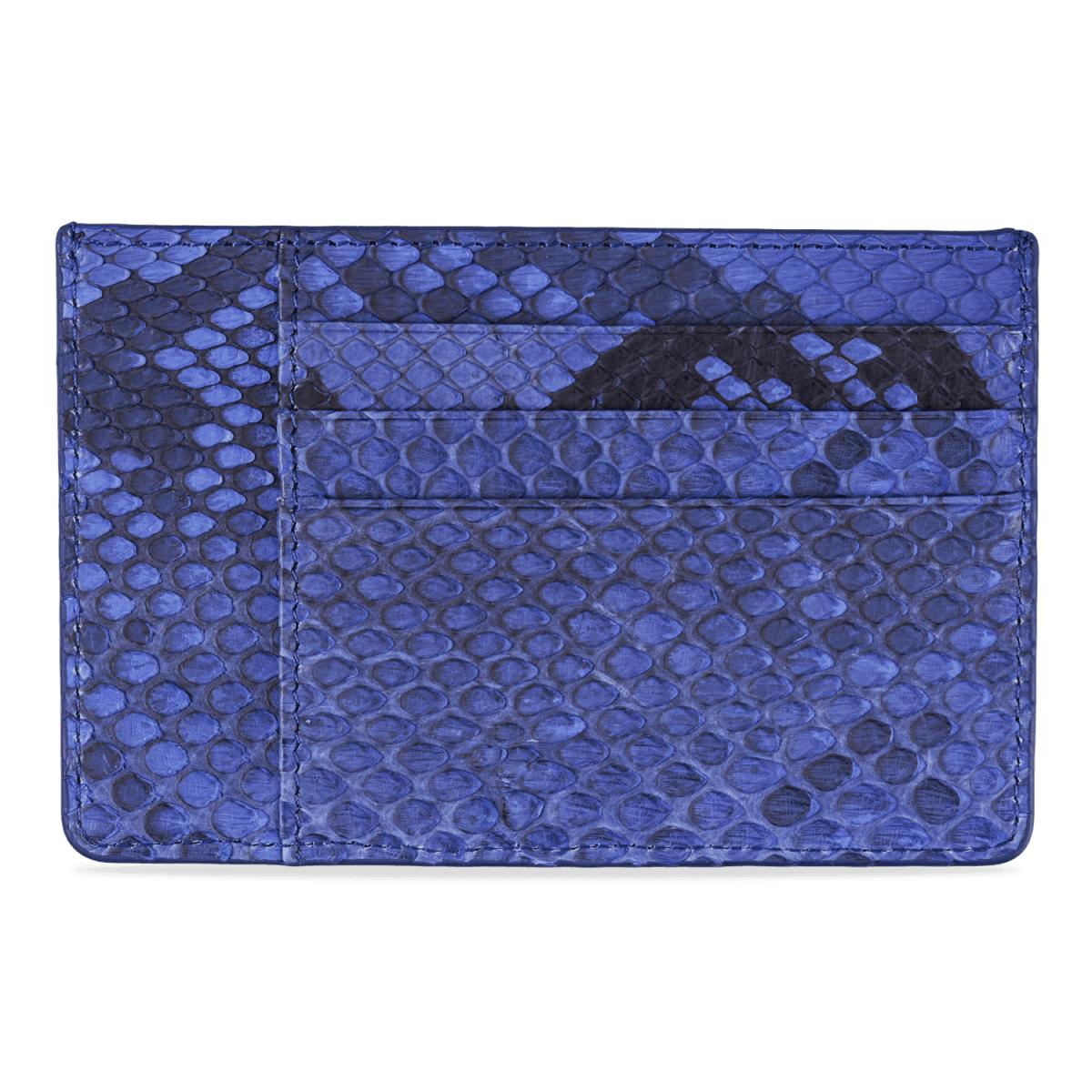 Royal Kartenetui Pythonleder Blau - GOLDBLACKpremium