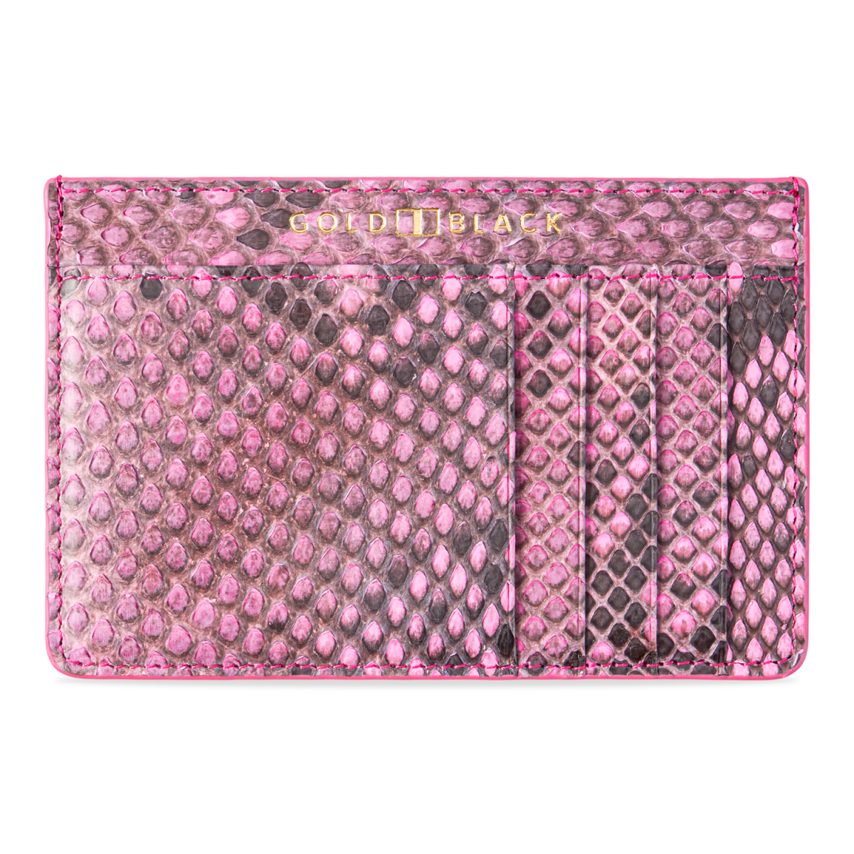 Royal Kartenetui Pythonleder Pink - GOLDBLACKpremium